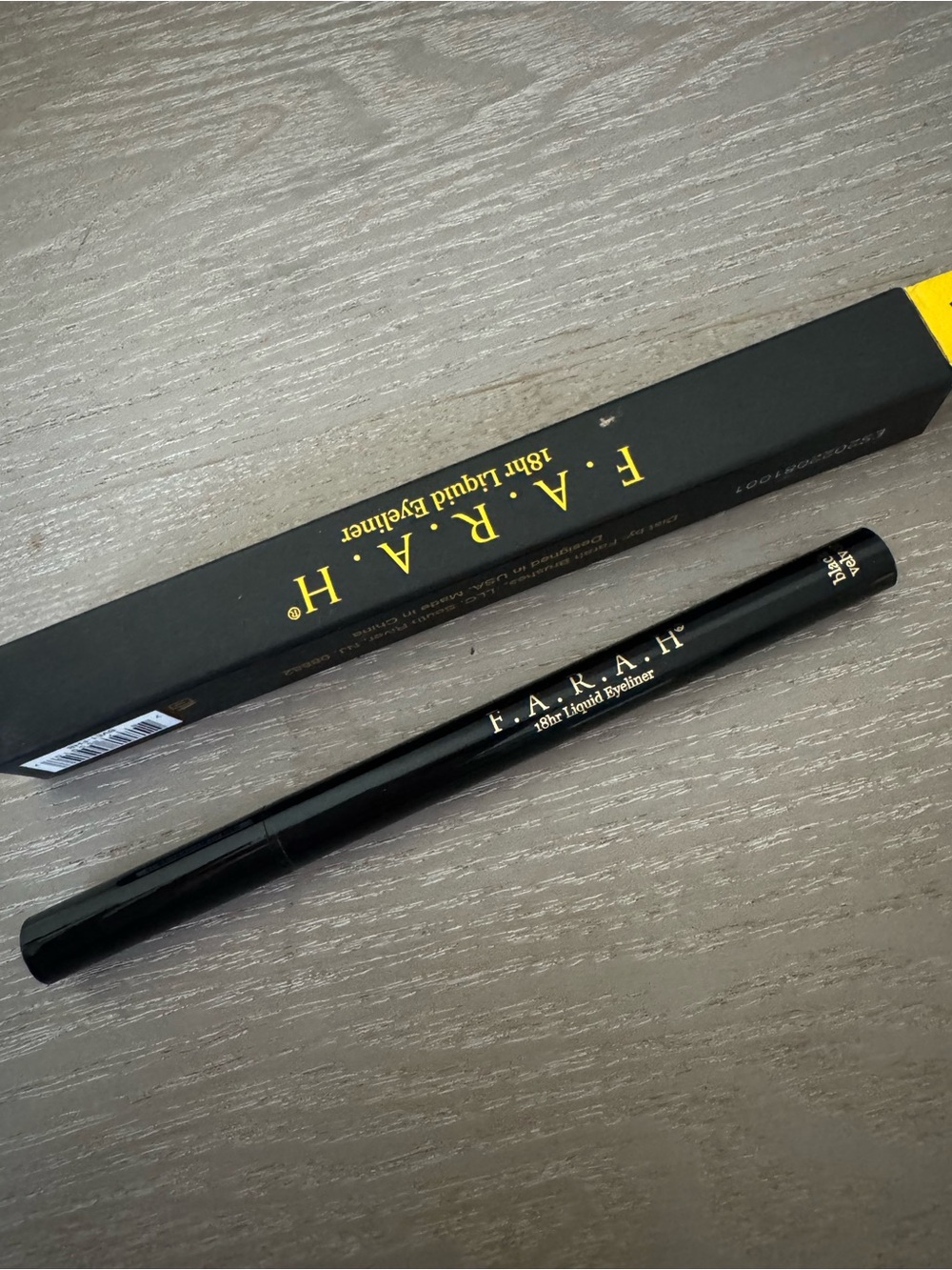 F.A.R.A.H black Liquid Eyeliner. Black velvet